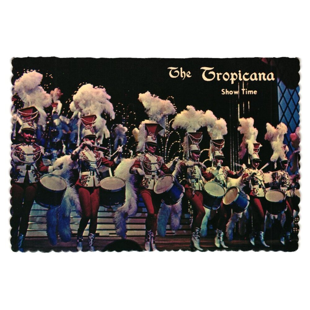 Vintage Postcard Showtime Tropicana Band Show Hotel Casino FS 1233 Vacation